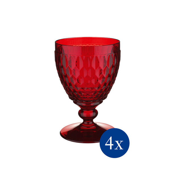 Boston Coloured - Clarets - Rot (4er Set)