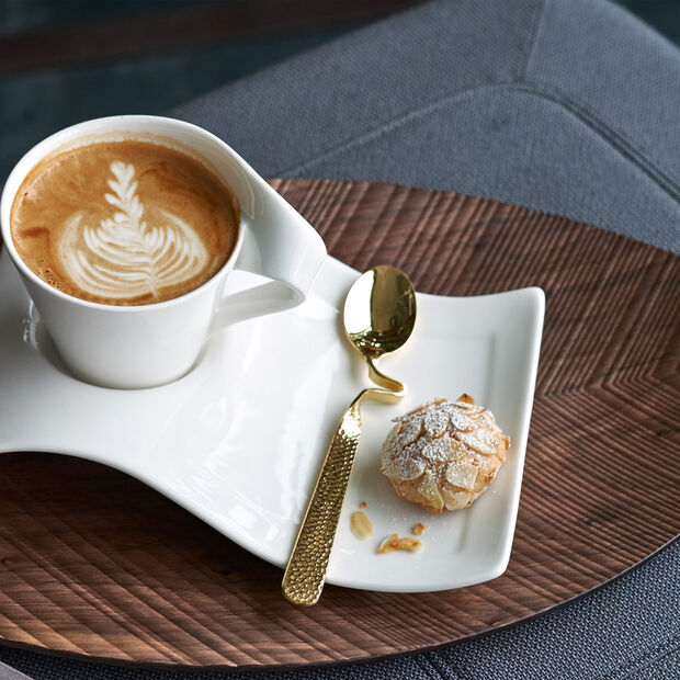 New Wave Caffe - Löffel Kaffeelöffel vergoldet (6er Set)