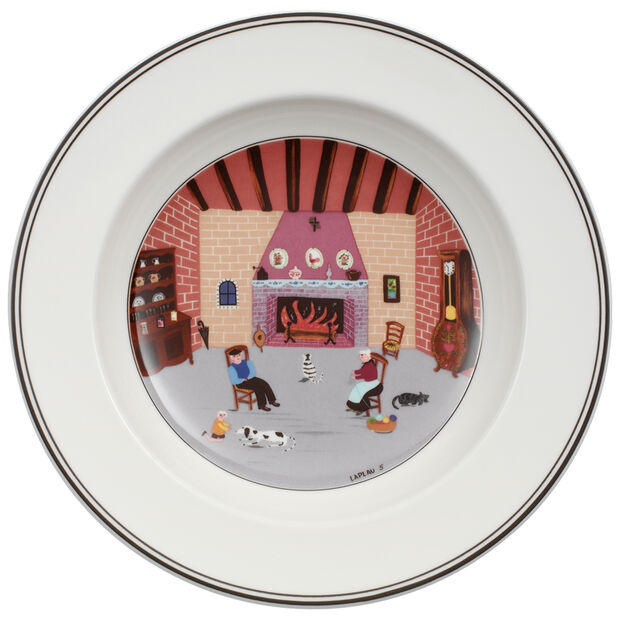 Design Naif - Suppenteller Kamin (6er Set)