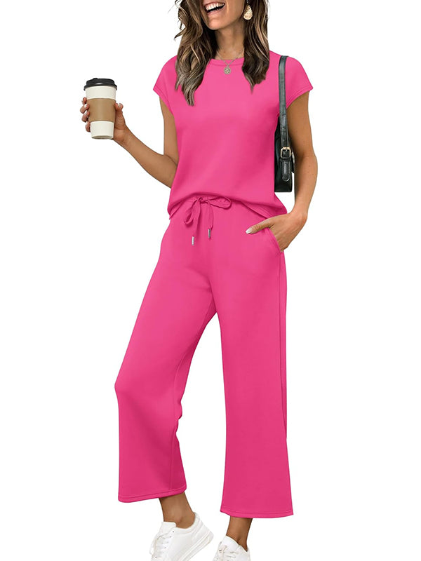 ⏰ ULTIMO GIORNO SCONTO 50% 💥 Abiti estivi da donna per le vacanze, top a maniche corte, set coordinati da casa