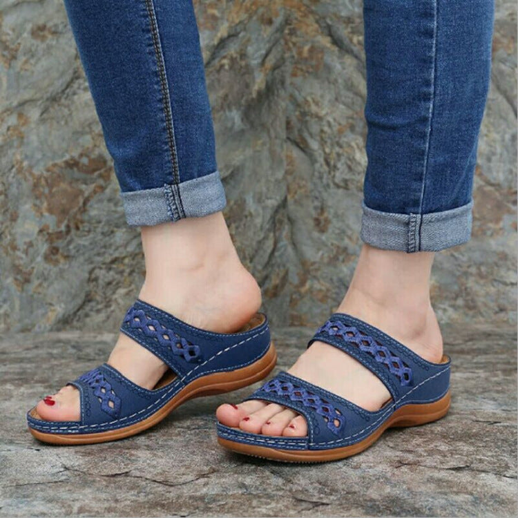 Sandali da donna in ecopelle premium ricamati