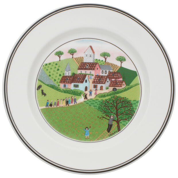 Design Naif - Piatto Antipasto/Dessert Matrimonio (Set da 6)