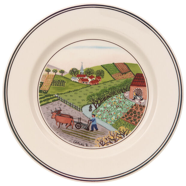 Design Naif - Vorspeisen-/Dessertteller Pflügen (6er-Set)