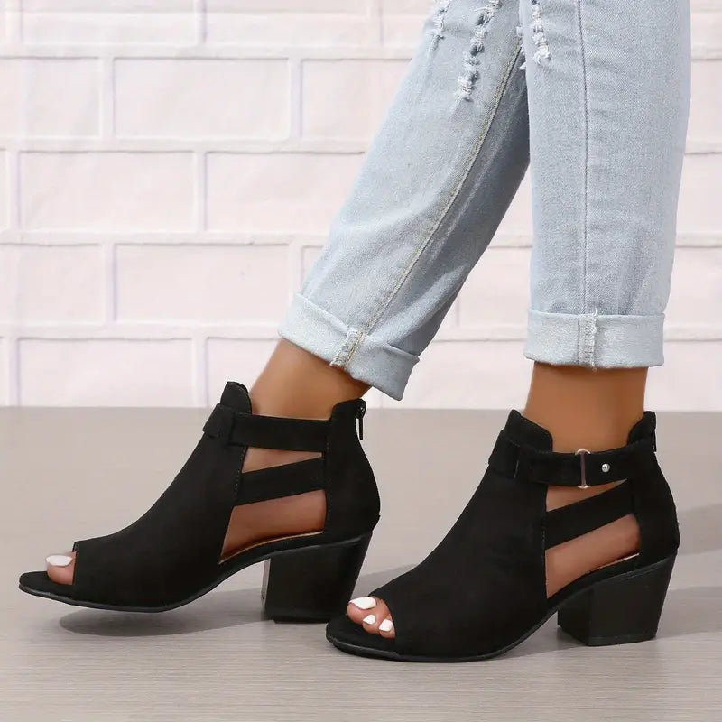 🔥 Promozione Ultimo Giorno Sconto del 50% - Scarpe Ortopediche in Pelle con Tacco Alto da Donna Nuove 2024