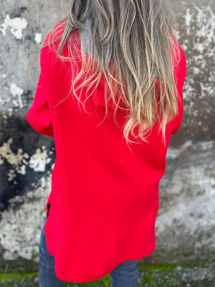 SVENDITA TOTALE🔥 Giacca Casual a Maniche Lunghe con Cerniera e Collo Tondo