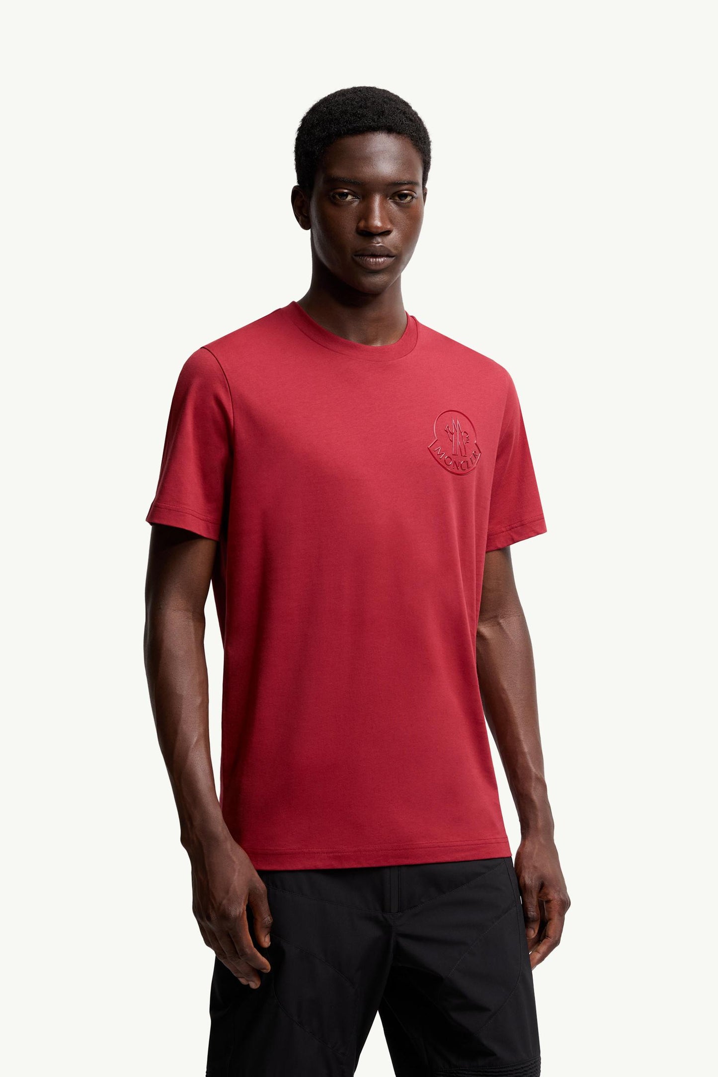Three-Dimensional Logo Cotton T-Shirt