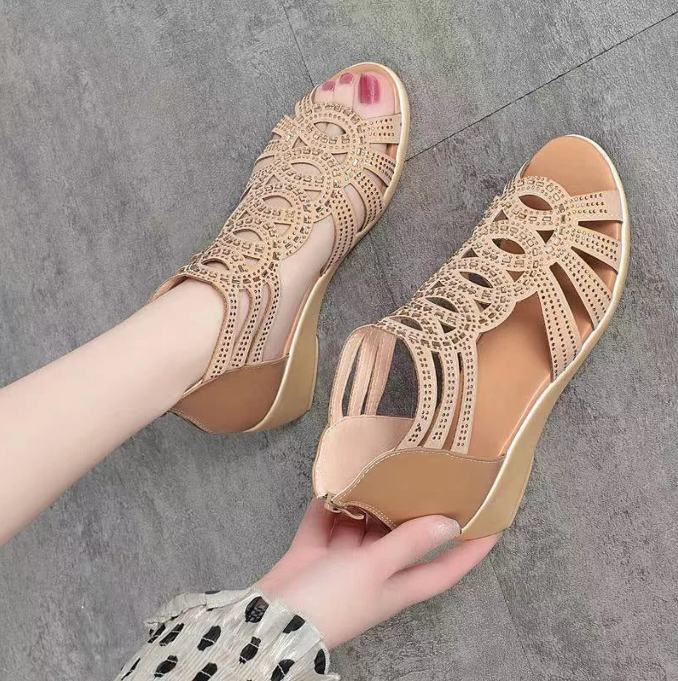 🔥ULTIMO GIORNO SCONTO 60%🔥 - SANDALI ZEPPA CASUAL DA DONNA