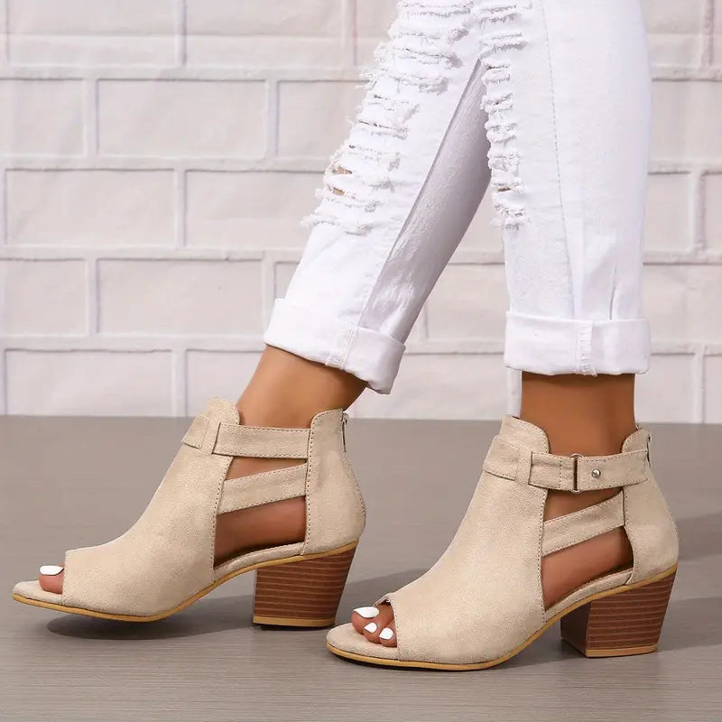 🔥 Promozione Ultimo Giorno Sconto del 50% - Scarpe Ortopediche in Pelle con Tacco Alto da Donna Nuove 2024