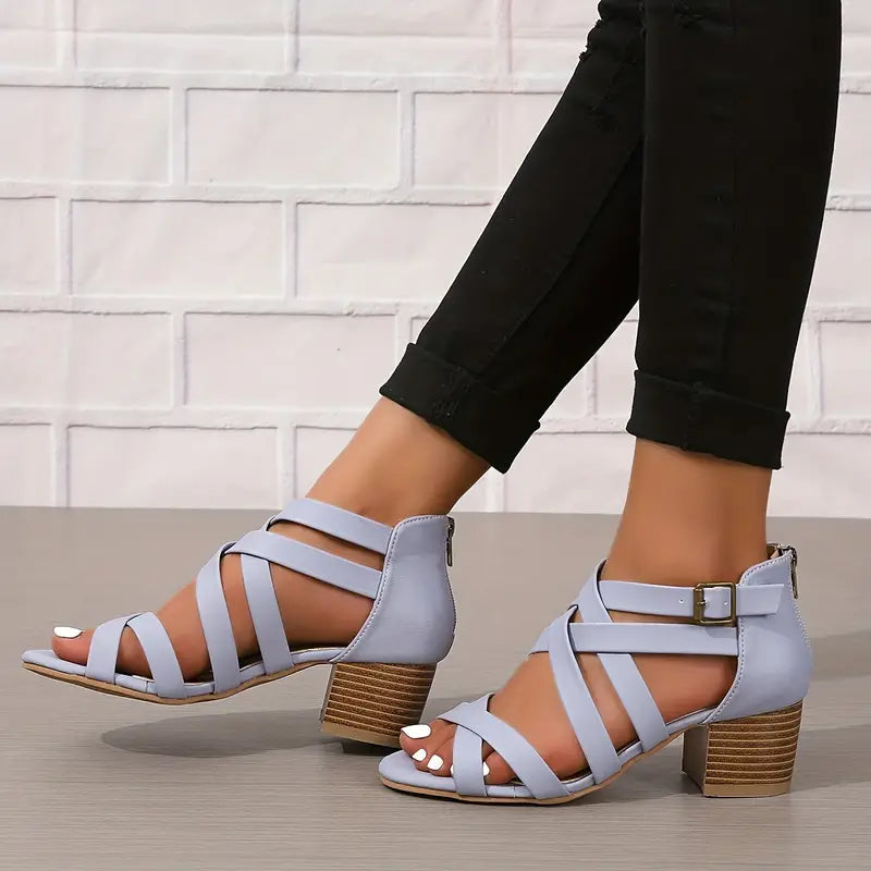 🔥Ultimo Giorno Promozione Sconto 50% - Sandali Ortopedici da Donna Retrò con Tacco Alto