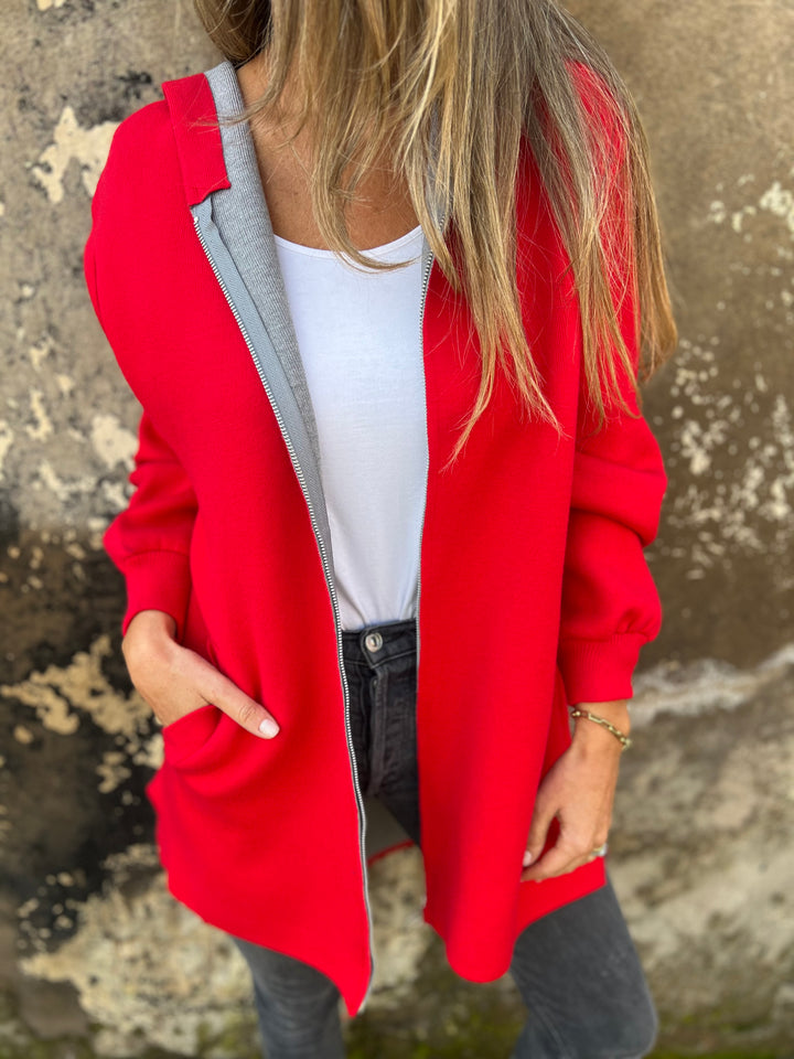 SVENDITA TOTALE🔥 Giacca Casual a Maniche Lunghe con Cerniera e Collo Tondo